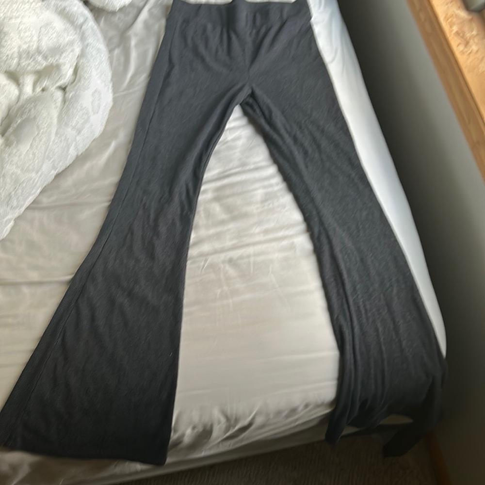 Aerie ribbed flare leggings